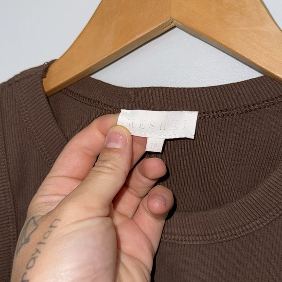 Meshki Ribbed Bodycon Mini Dress - M - Picture 3 of 8